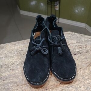 Hush Puppies Cyra Catelyn Black Suede Chukka Boots Size EU42 / US 10